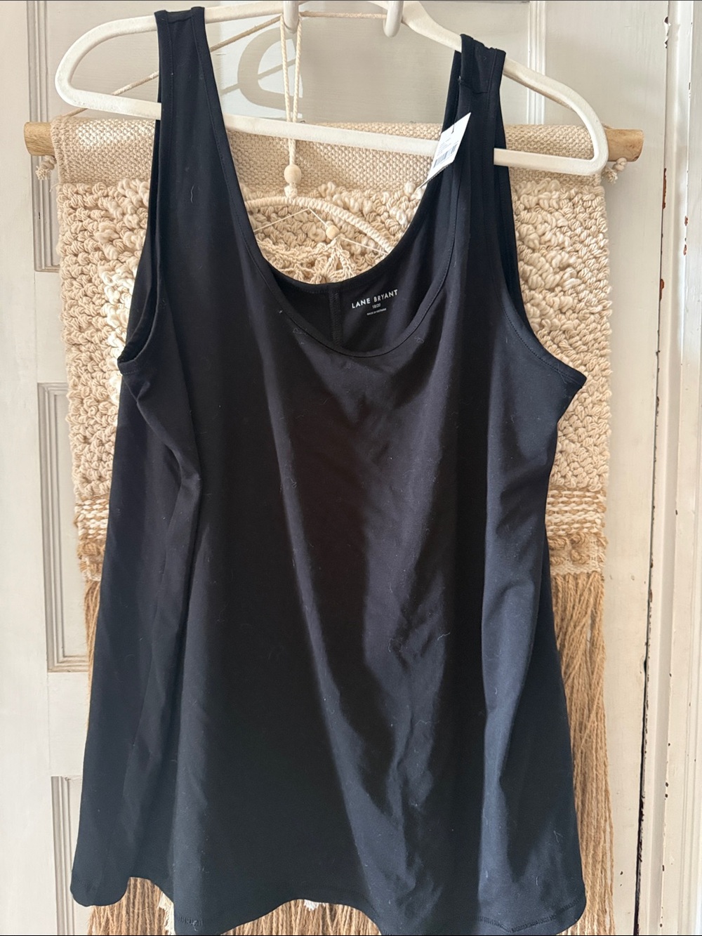 Lane Bryant Black Scoop Neck Tank